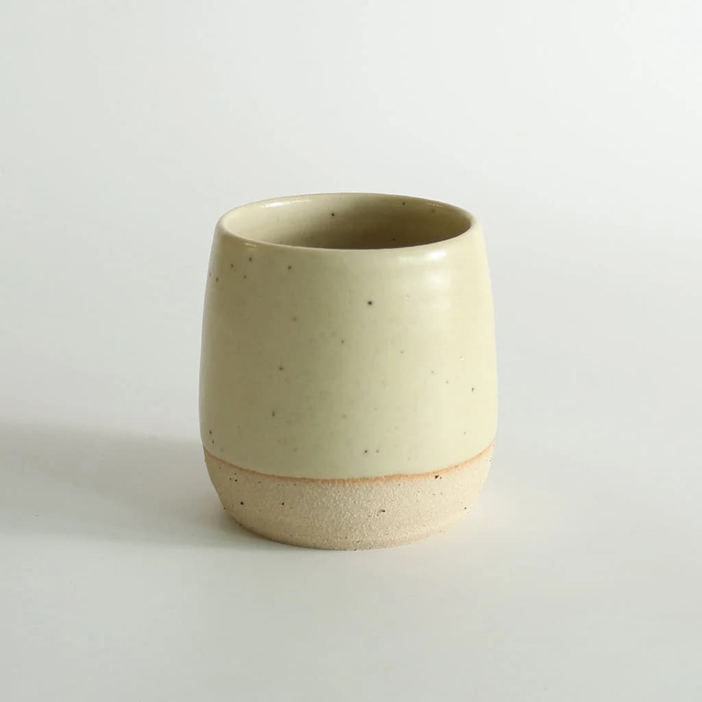 Light Yellow Drinks Tumbler Stoneware