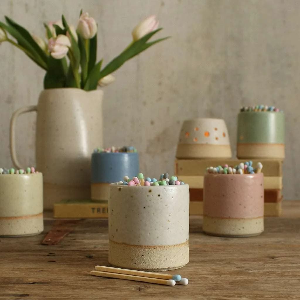 Match Striker Pot Stoneware