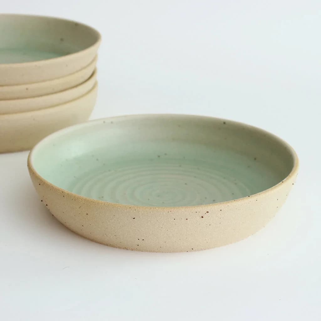 Mint Green Pasta Bowl Stoneware