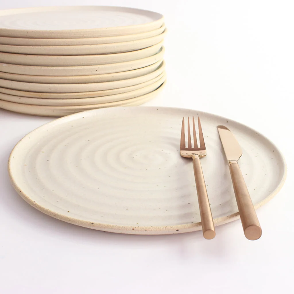 Off-White Dinner Plate Stoneware