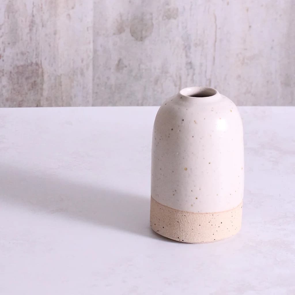 Off-White Medium Vase Stoneware