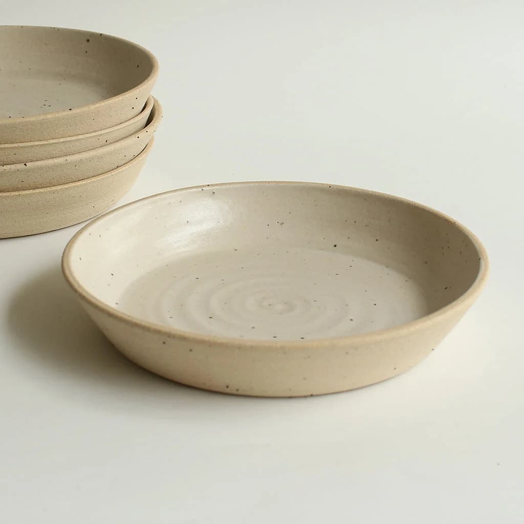 Off-White Pasta Bowl Stoneware