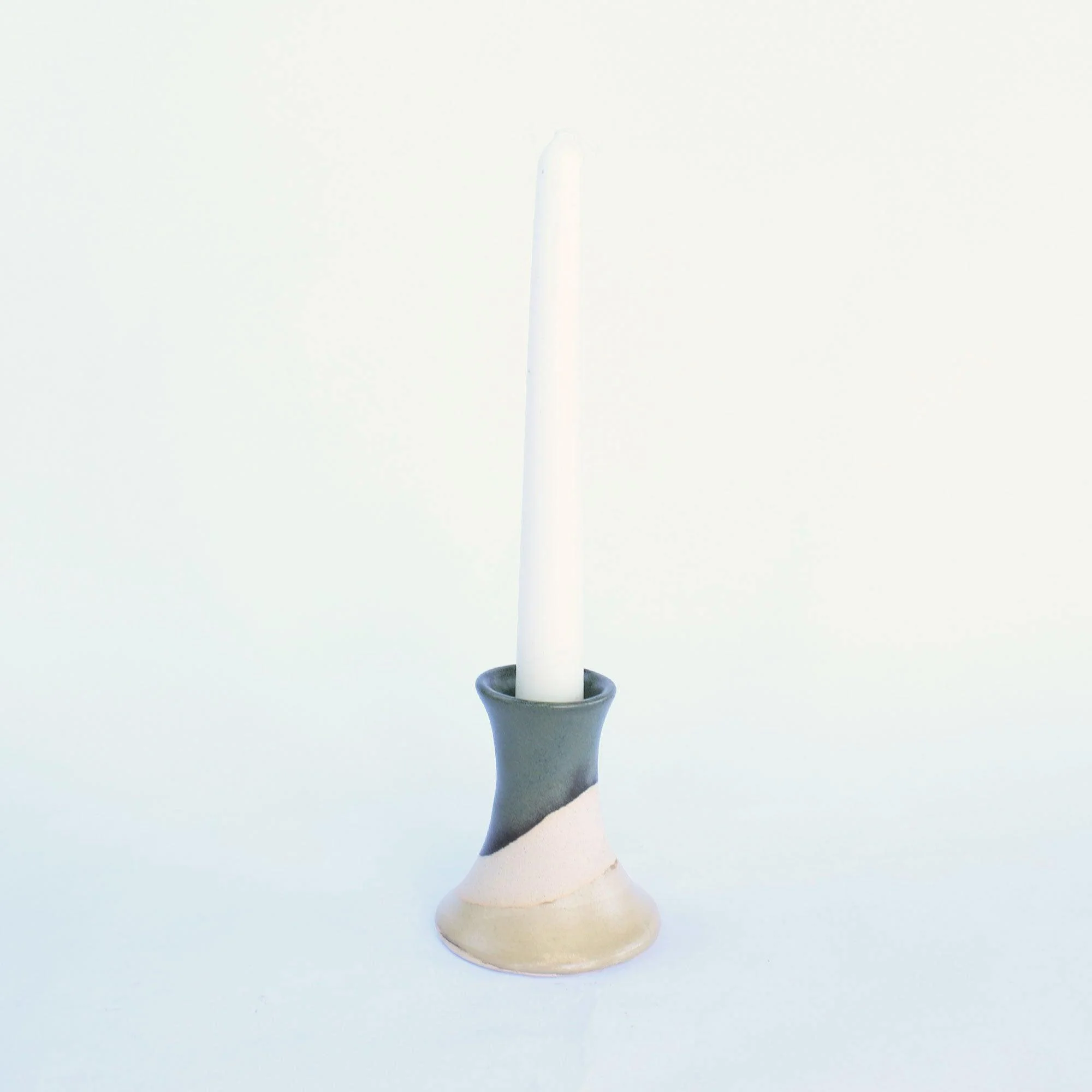 Ceramic Candle Holder in Moorland Glaze — Seconds – image 1