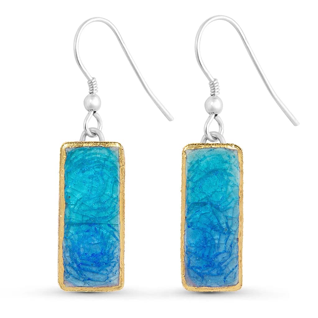 Turquoise Blue Lagoon Drop Earrings – image 1