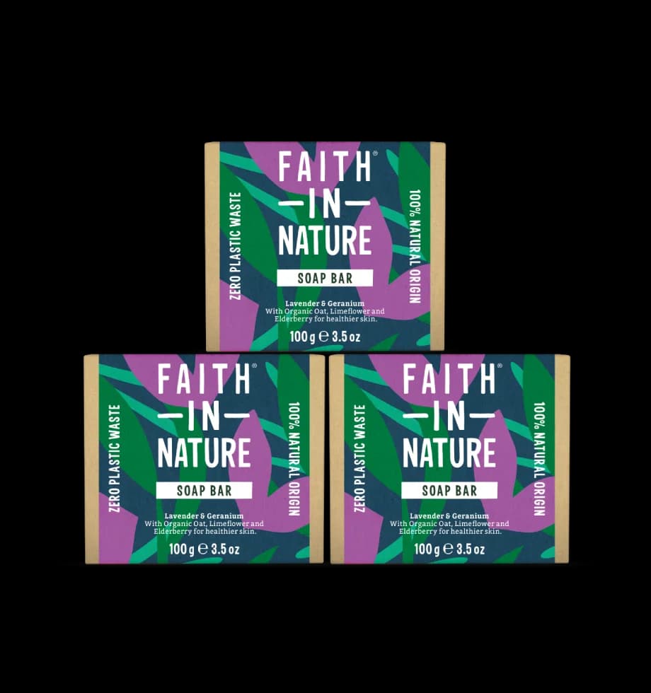 3 x Lavender & Geranium soap bars