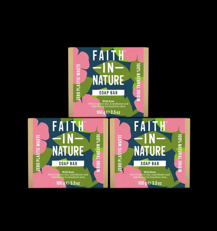 3 x Wild Rose soap bars
