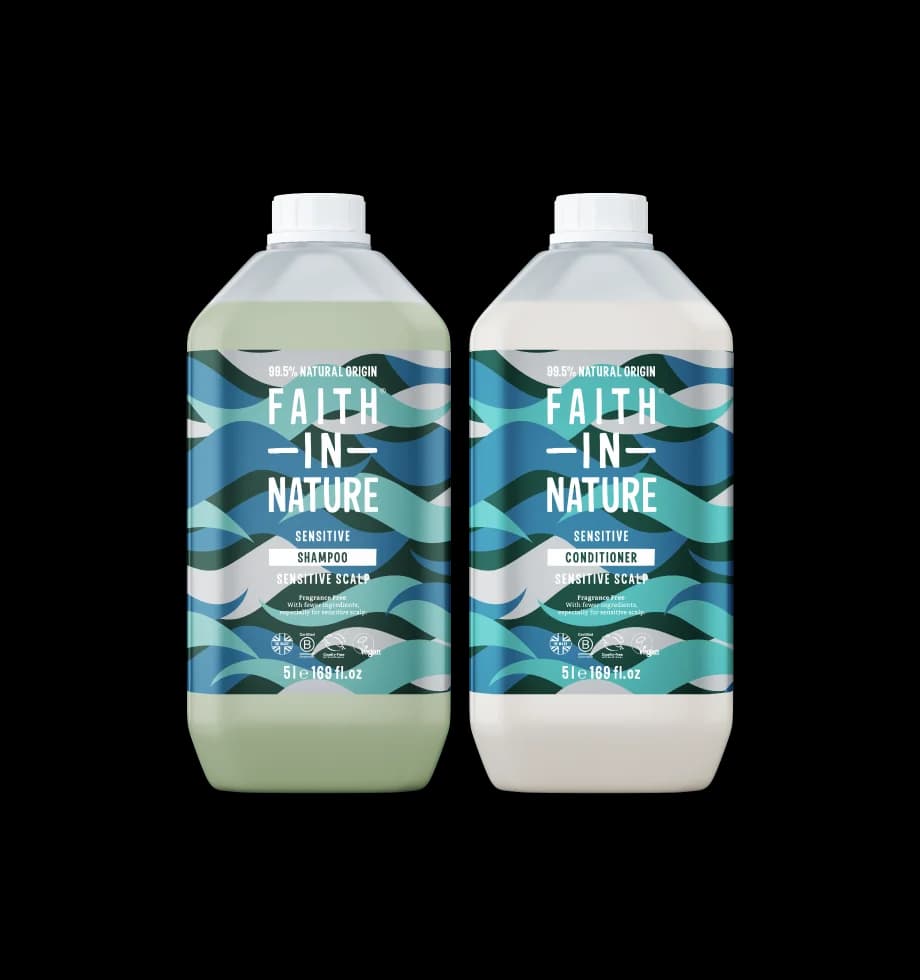 Fragrance Free Shampoo and Conditioner Set 5L – image 1