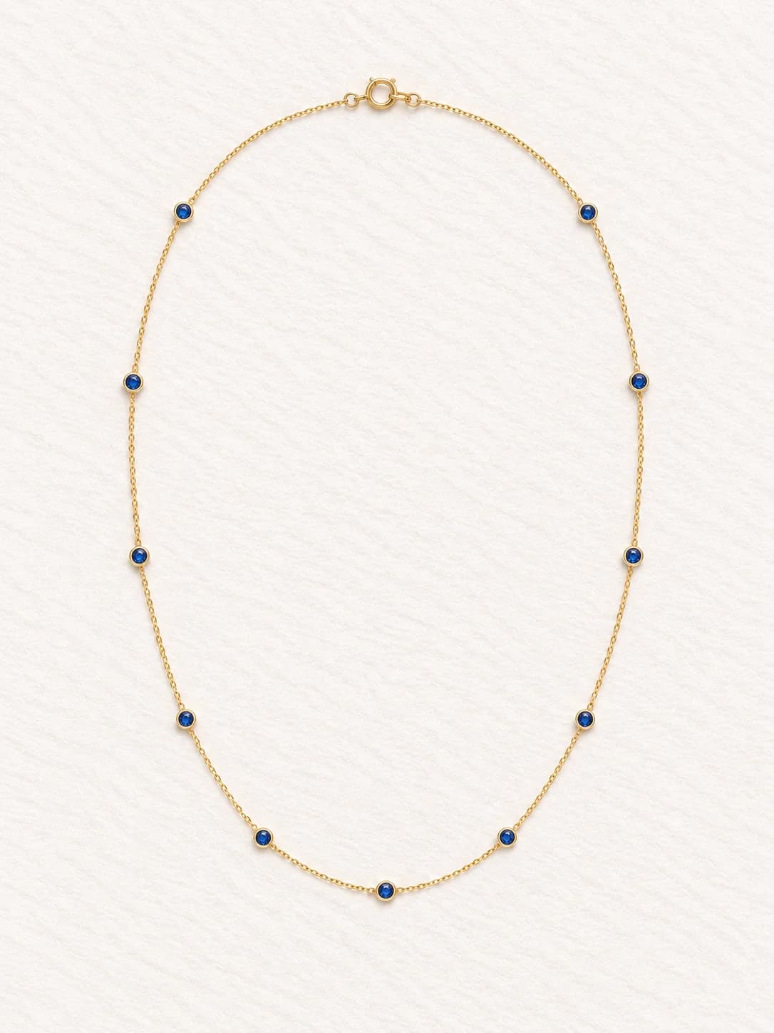 Aurora Sapphire Station Necklace – image 1