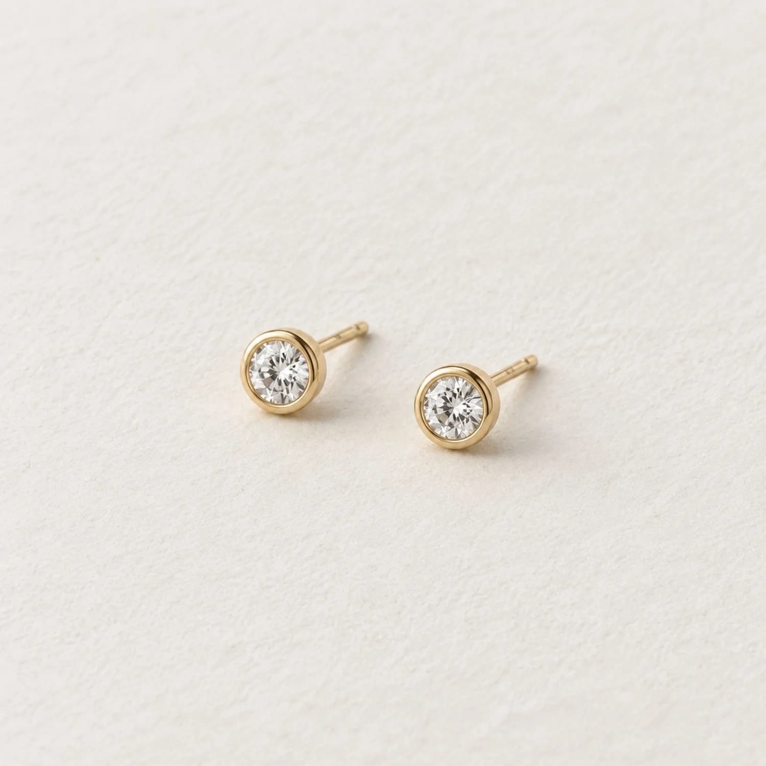 Aurora Brilliant Cut Diamond Stud Earrings – image 1