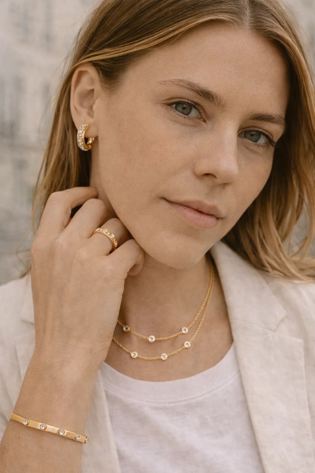 Aurora Diamond Drop Huggie Hoops