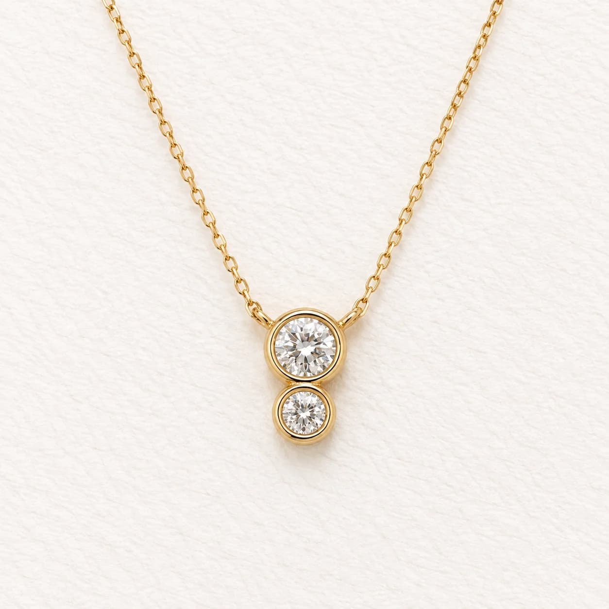 Aurora Double Diamond Necklace