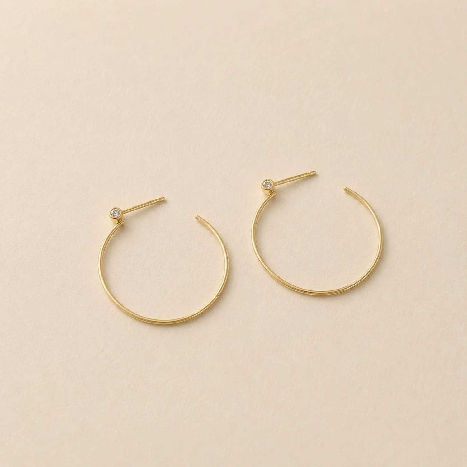Aurora Diamond Fine Hoops – image 1