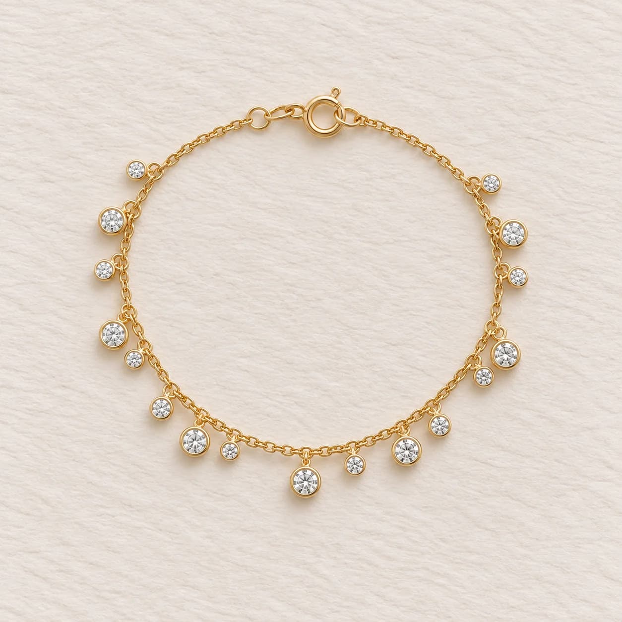 Aurora Graduated Diamond Drop Bracelet – image 1