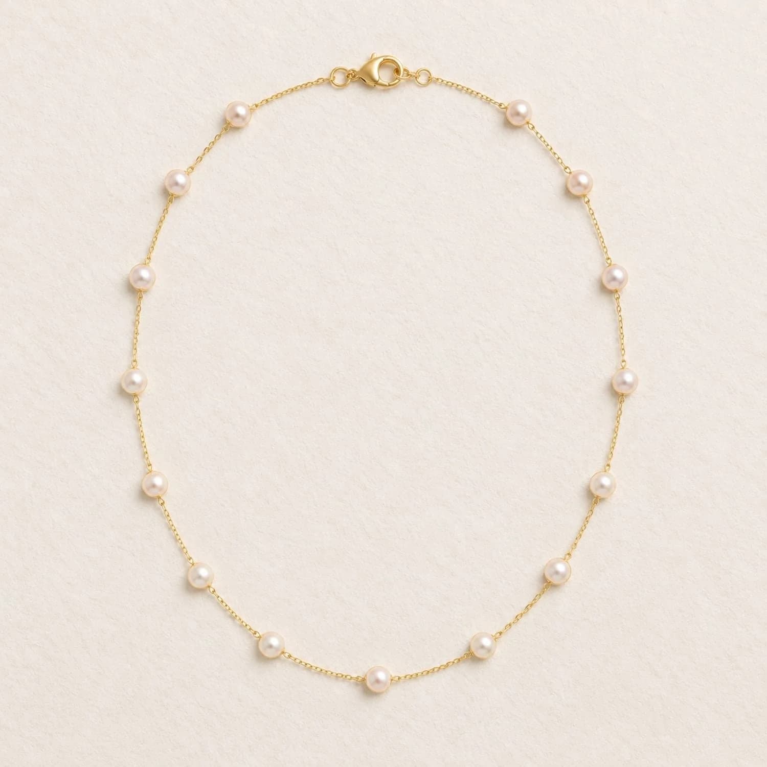 Aurora Large Pearl Station Necklace – image 1