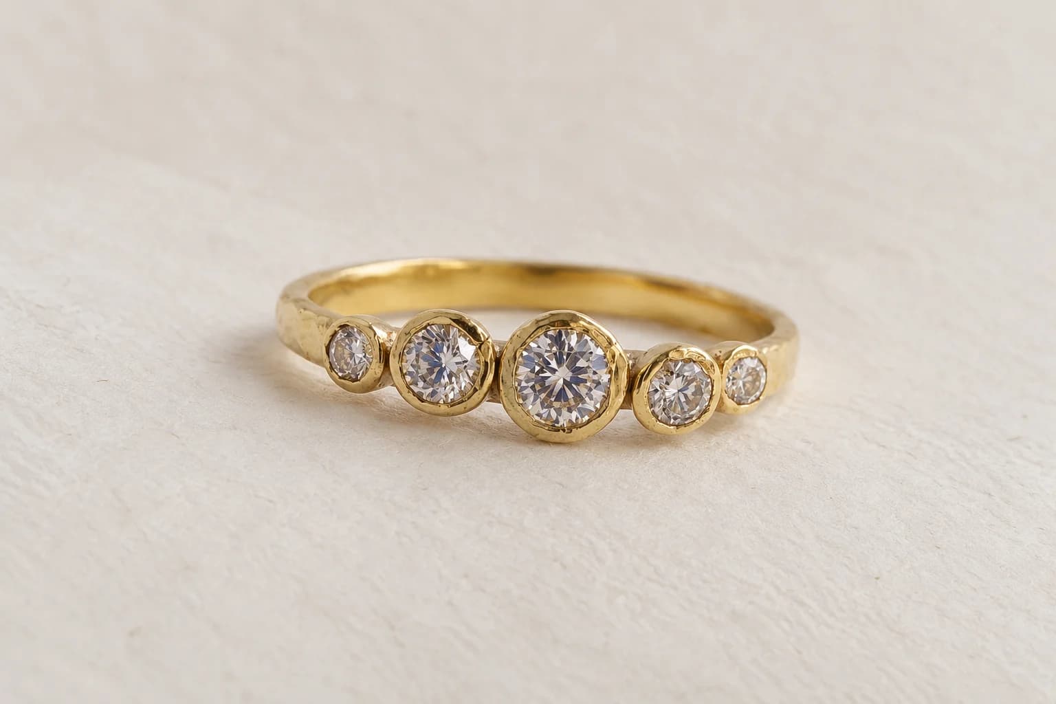 Waterfall Half Eternity Ring – image 1