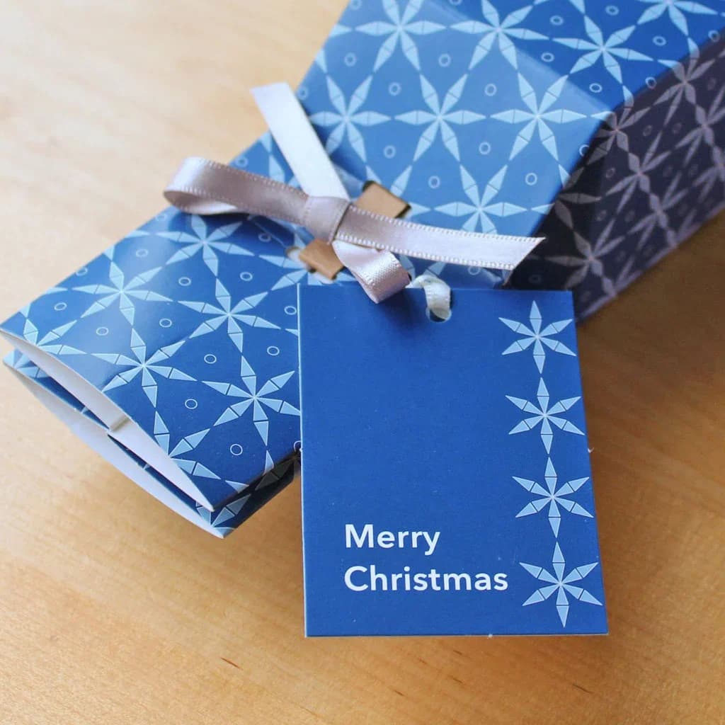 12 Blue Gift Tags: Midnight Blue design – image 1