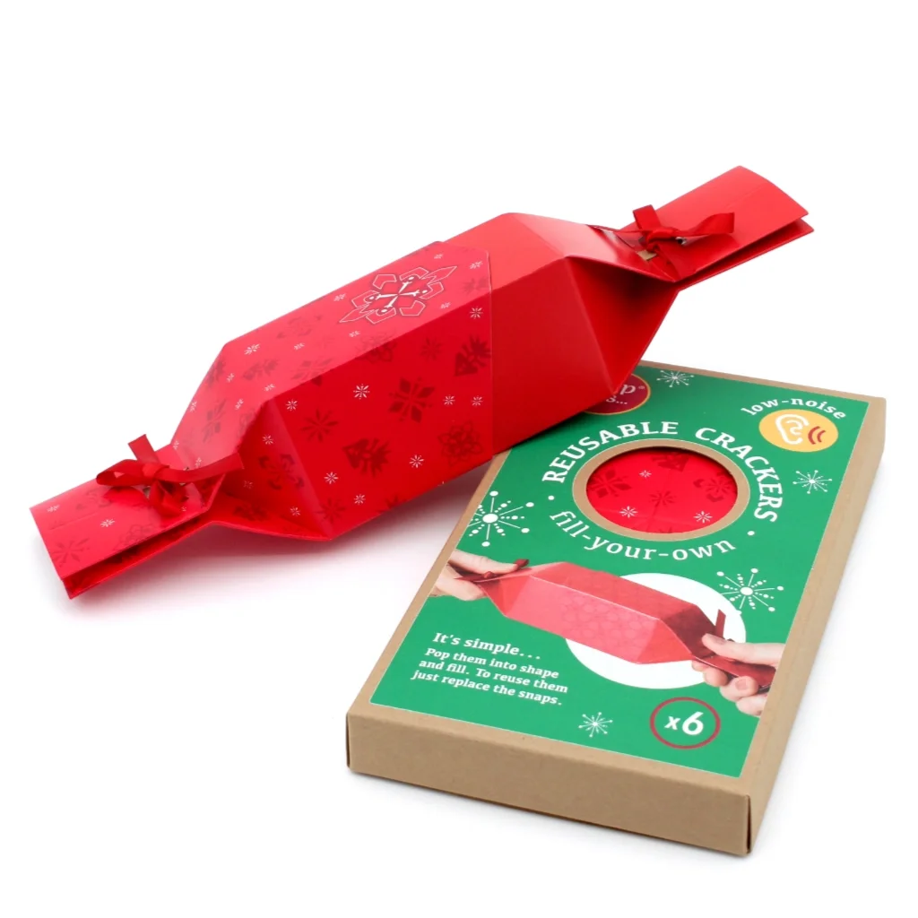 Six Reusable Crackers 'Red Jewel' design – image 1