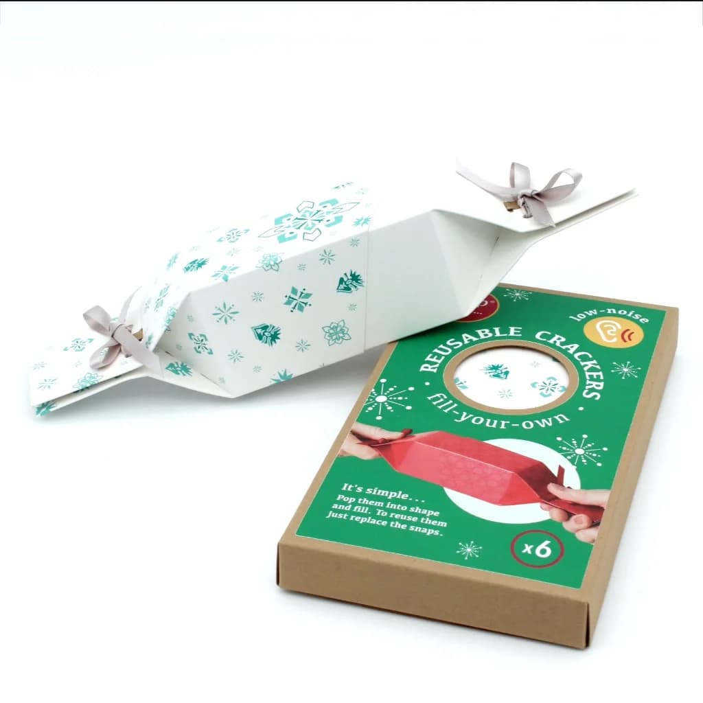 Six Reusable Crackers 'White Jewel' design – image 1