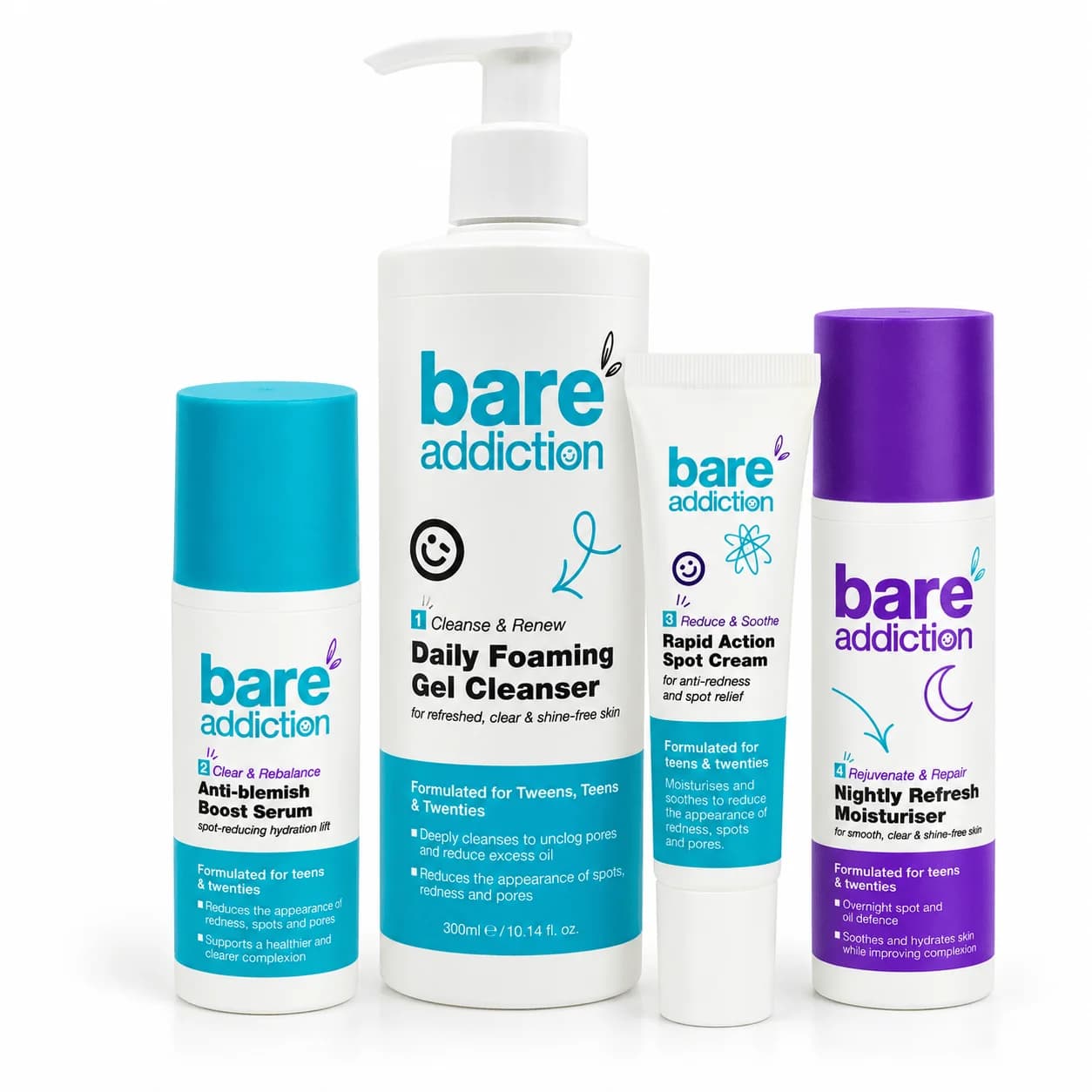 Clear & Bright Body Kit – Complete 4-Step Routine for Body Acne-Prone Skin – image 1