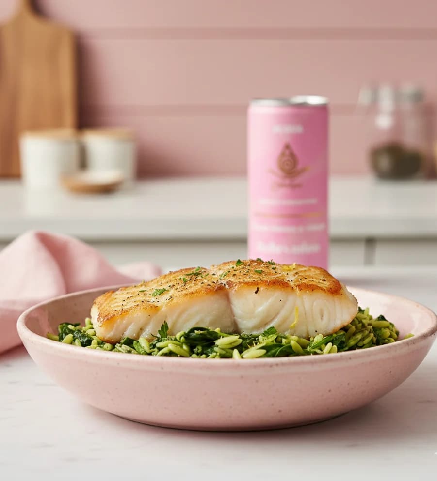 Calming Coastal Lemon-Herb Cod & Orzo Recipe – image 1