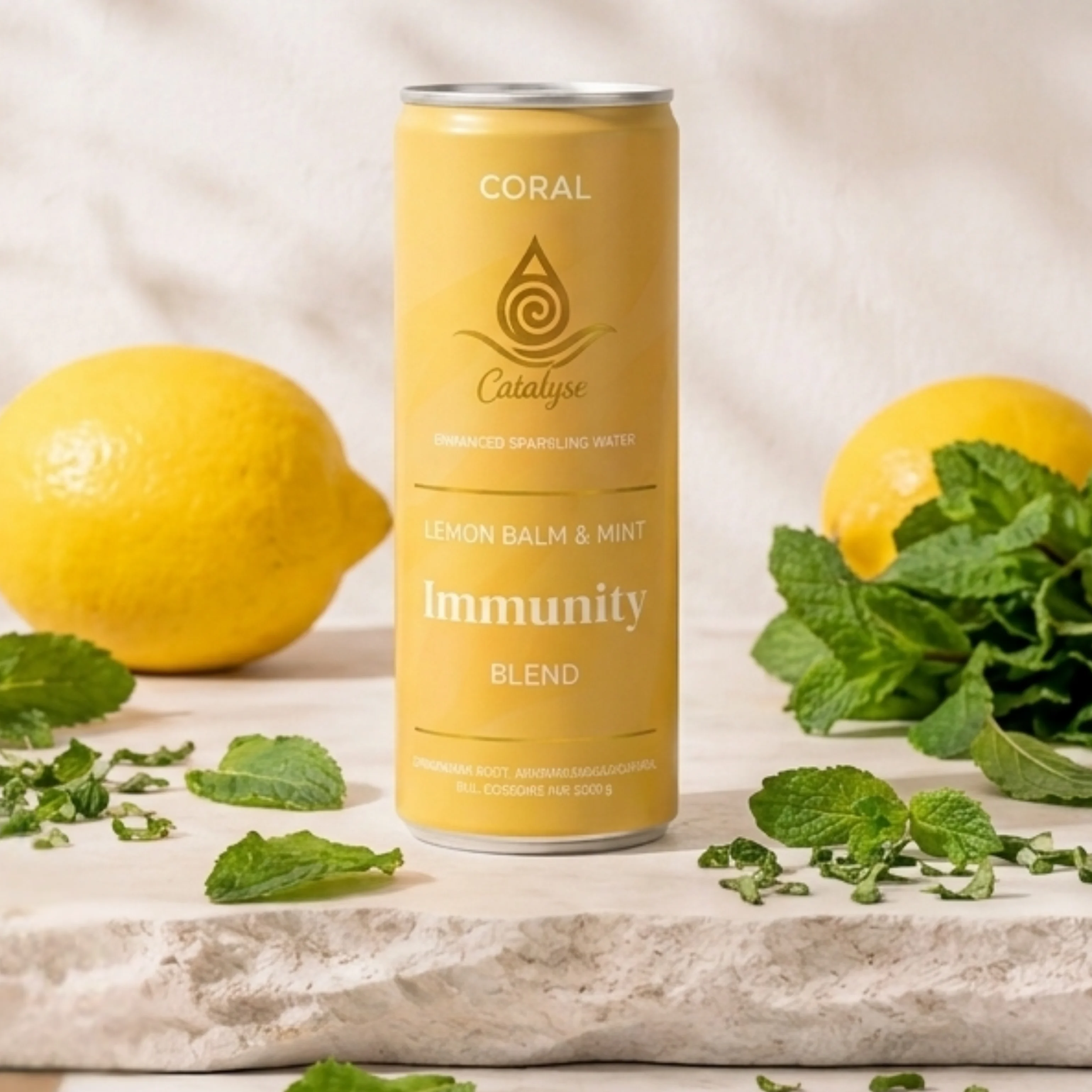 Immunity Blend Sparkling Water — Lemon Balm & Mint 12 Pack – image 1