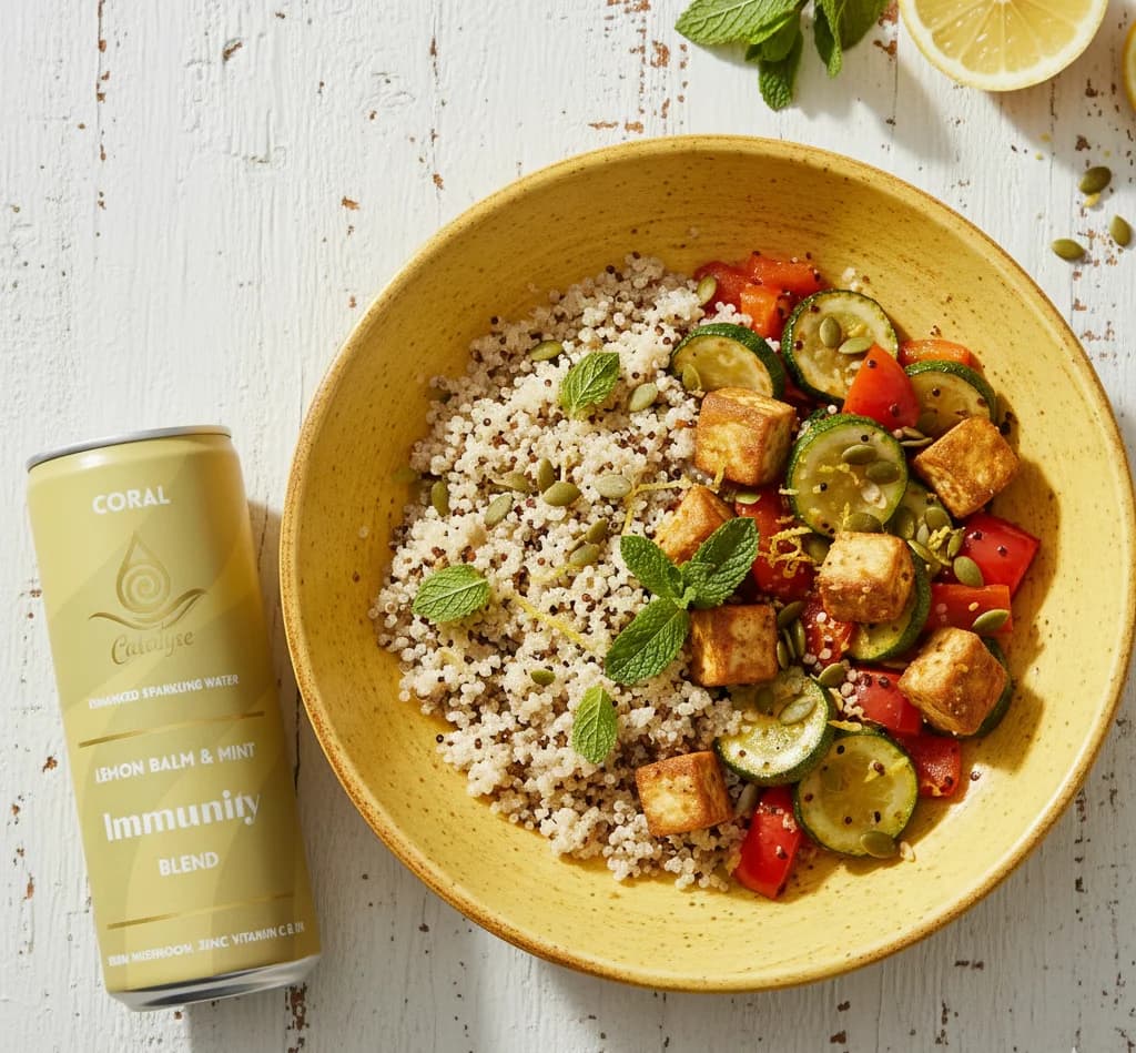 Zesty Toasted Mint Tofu & Quinoa – image 1