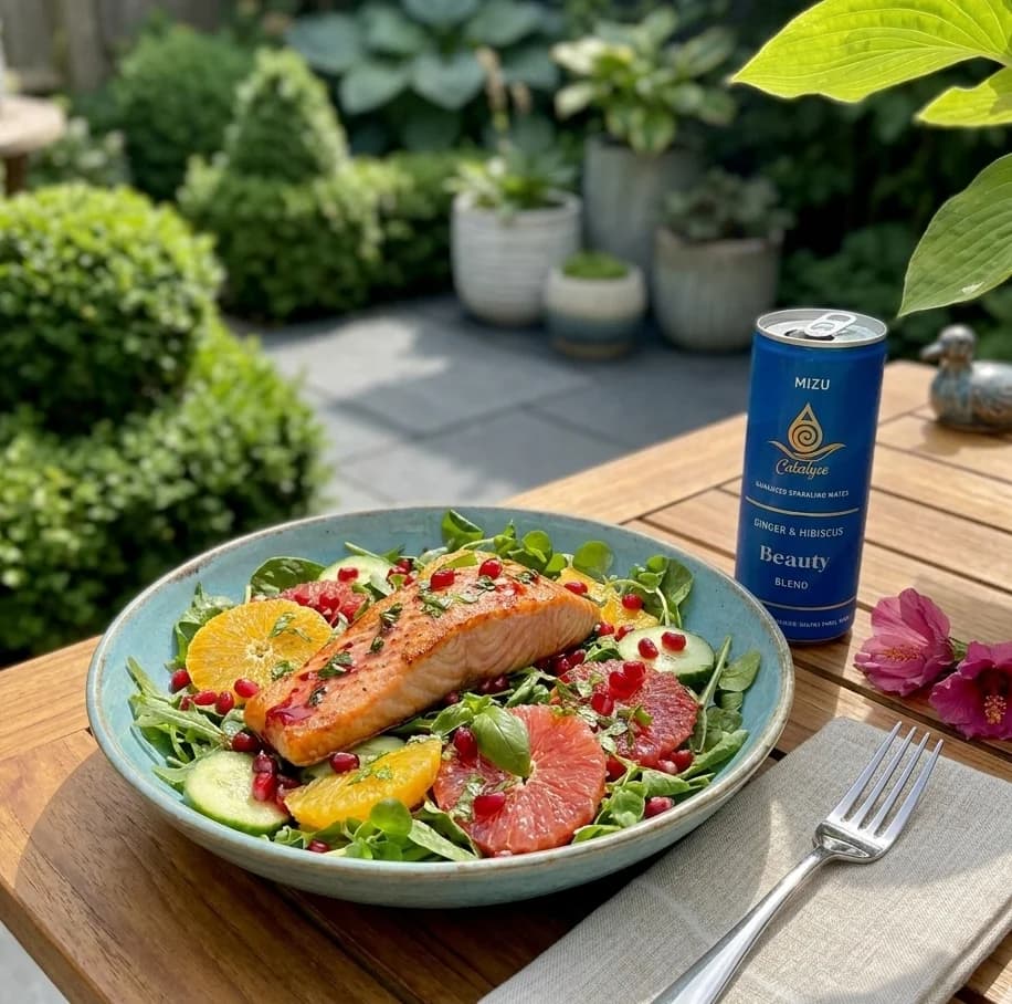 Hibiscus Salmon & Citrus-Glow Salad – image 1
