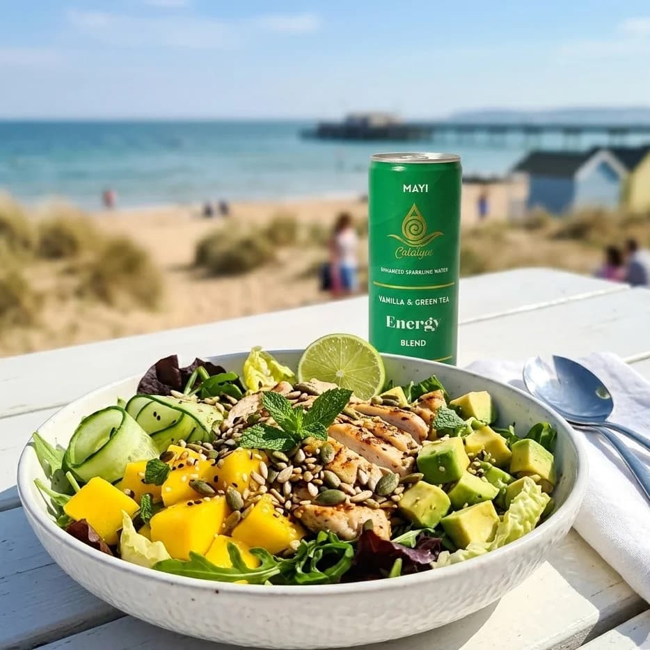 Tropical Green Tea Chicken and Mango Salad – image 1