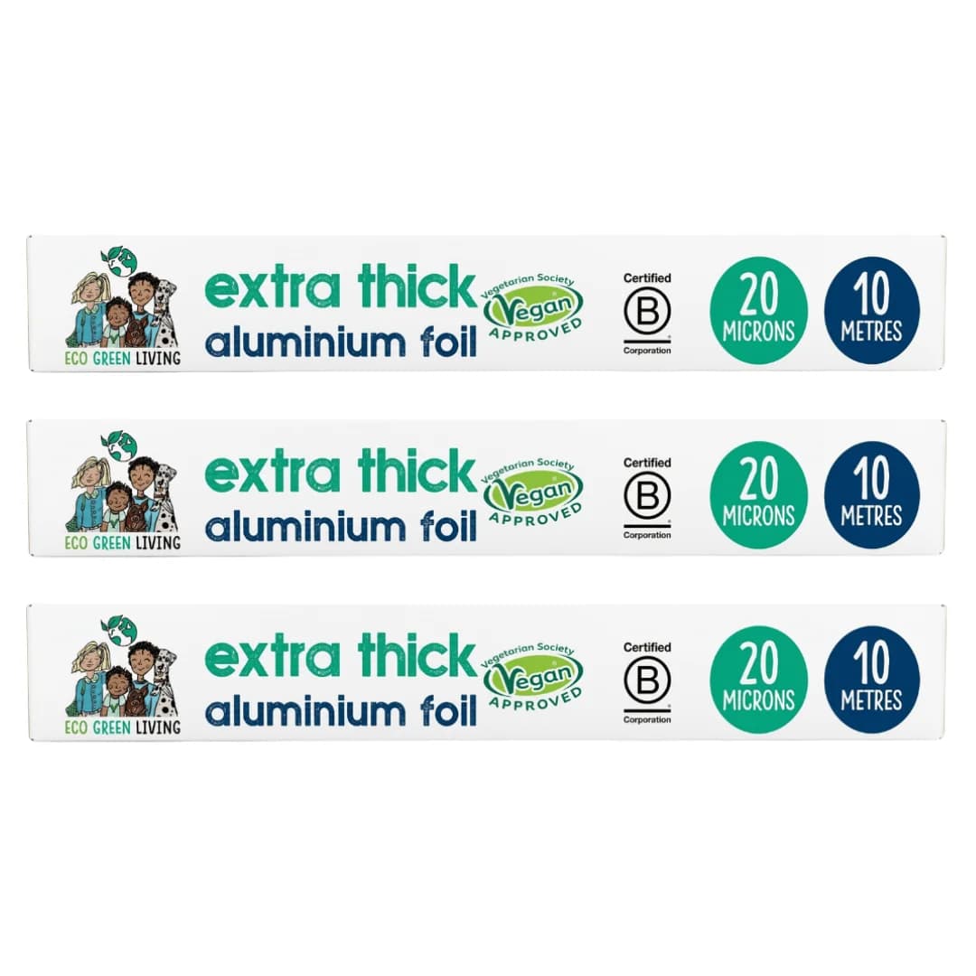 100% Recycled Tin Foil Eco Friendly - 3 Rolls - 30cm x 10m