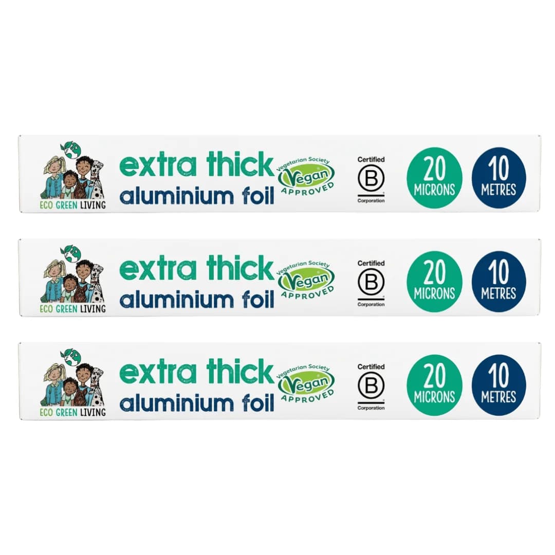 100% Recycled Aluminium Foil — 3 Rolls (30cm x 10m) – image 1