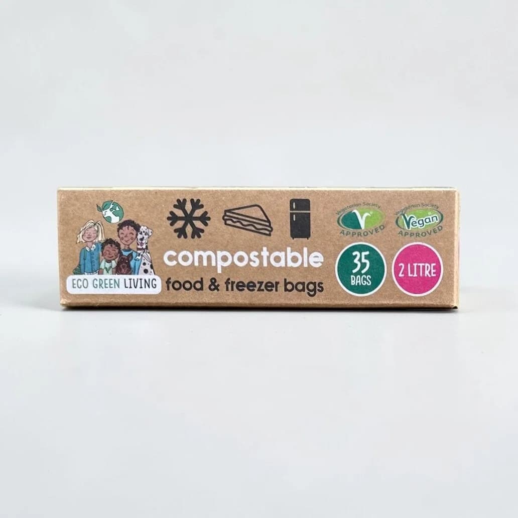 2 Litre Certified Compostable Food & Freezer Bags – image 1