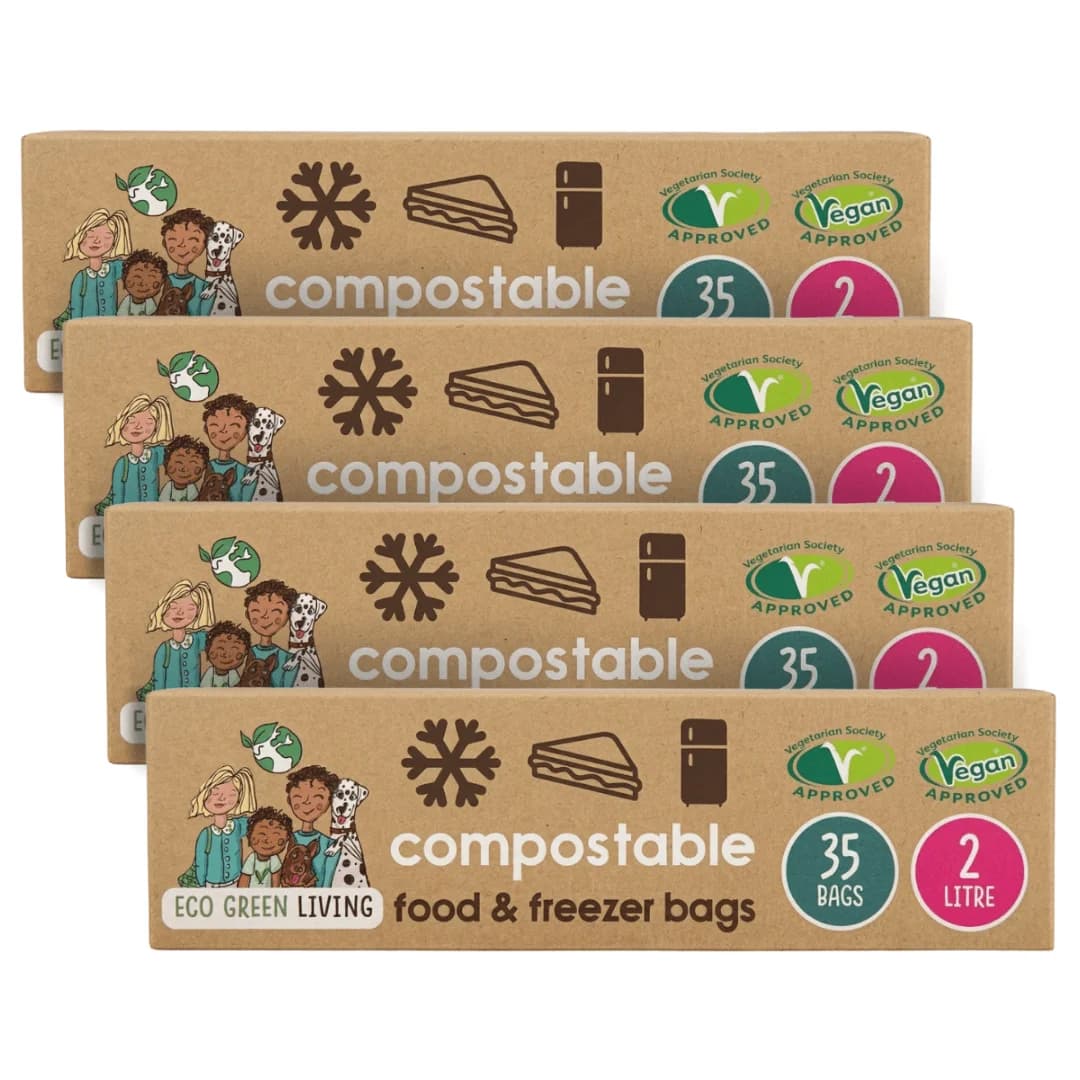 2L Plastic-Free Freezer Bags, 140 Pack – image 1