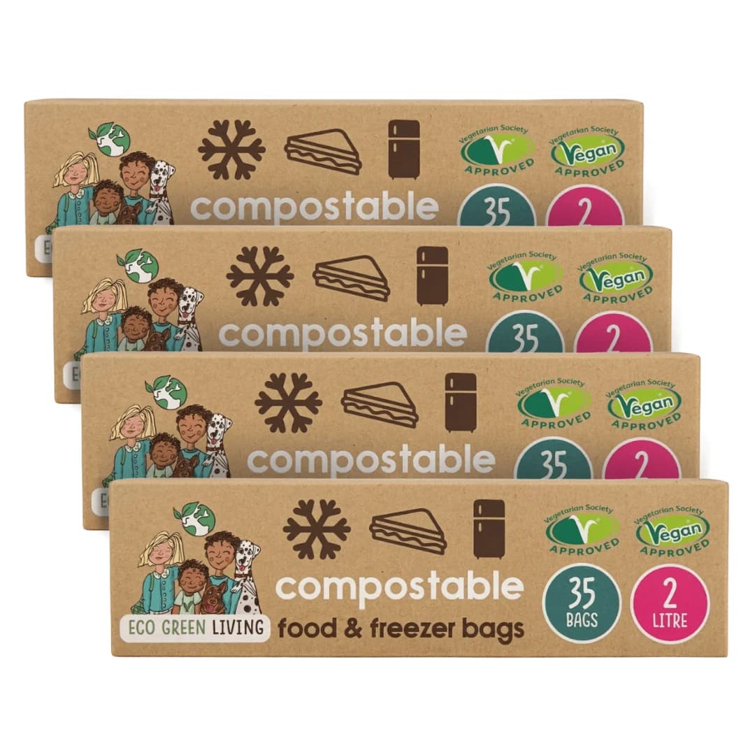 2L Plastic-Free Freezer Bags, 140 Pack – image 1