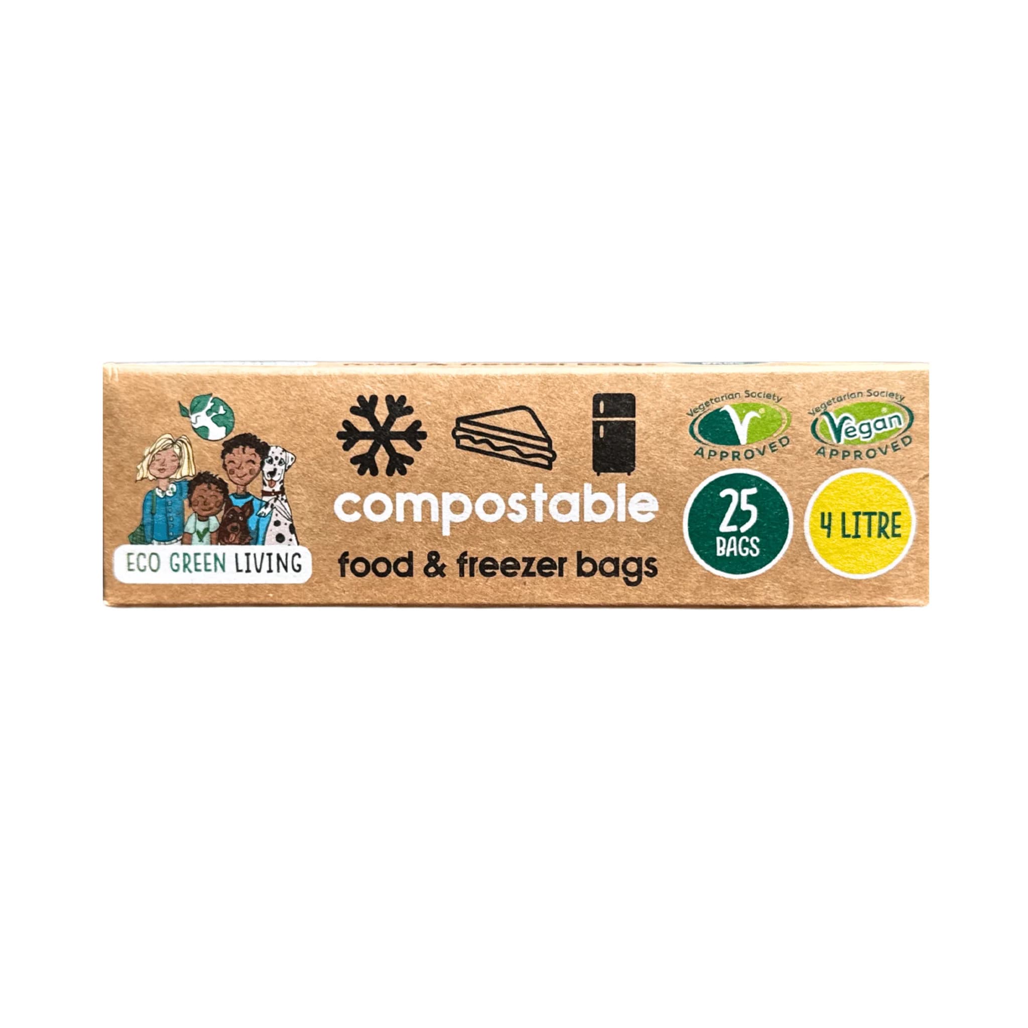 4-Litre Certified Compostable Food & Freezer Bags – image 1