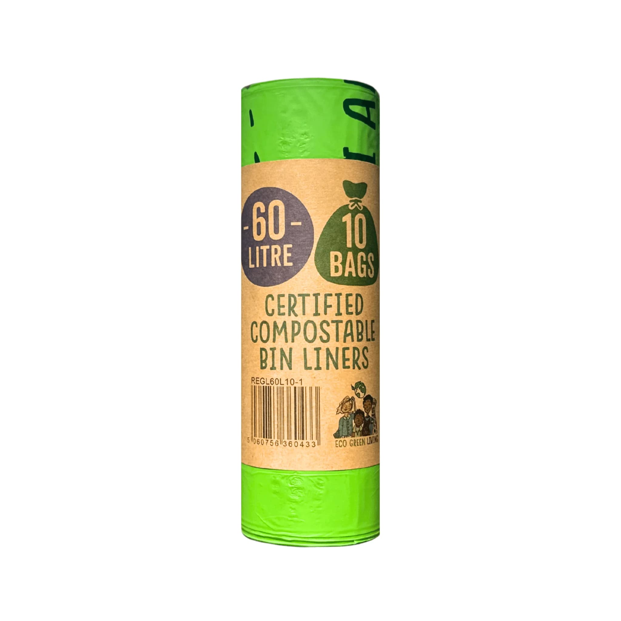 60L Compostable Waste Bags, 10 Bags – image 1