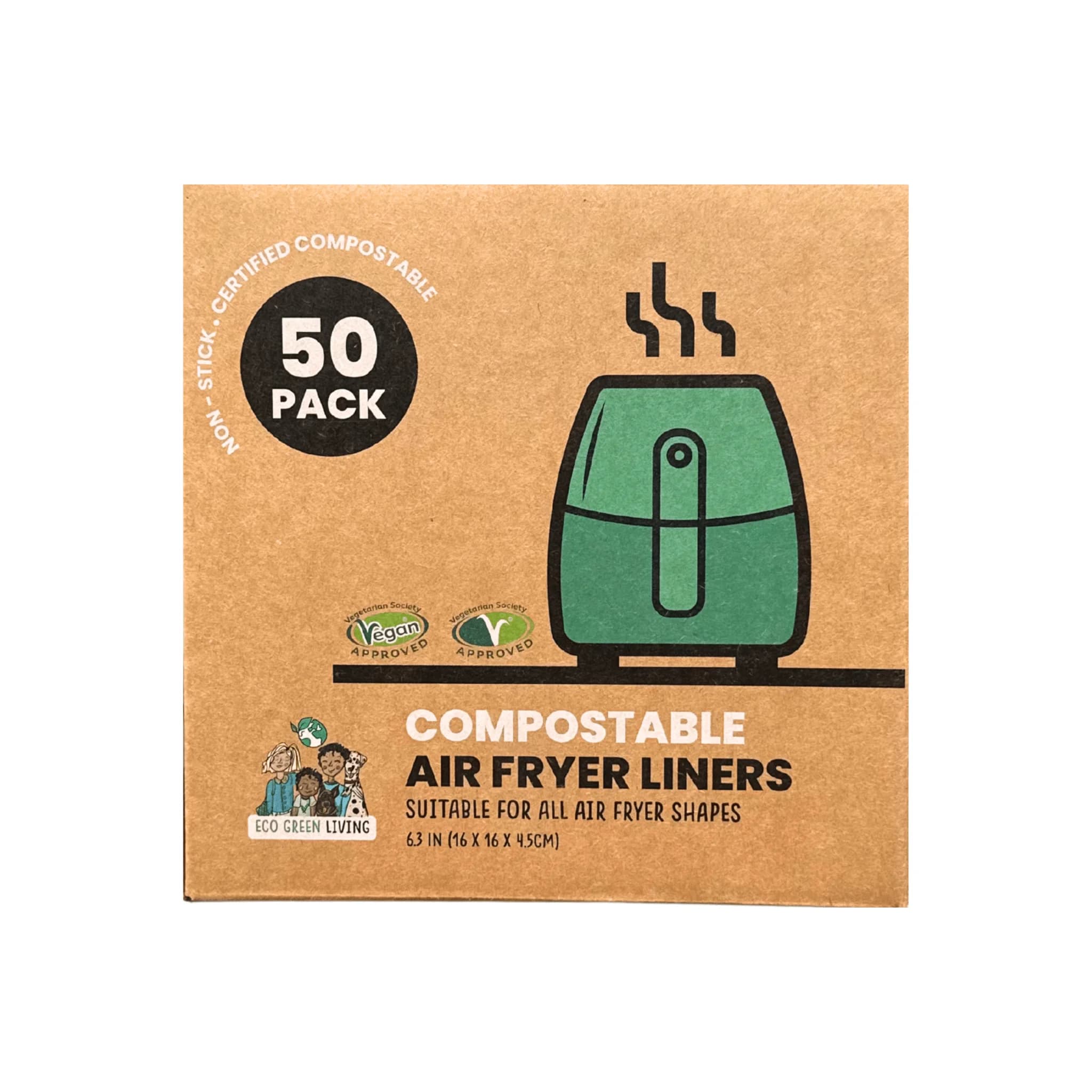 Air Fryer Liners, 50 Papers – image 1