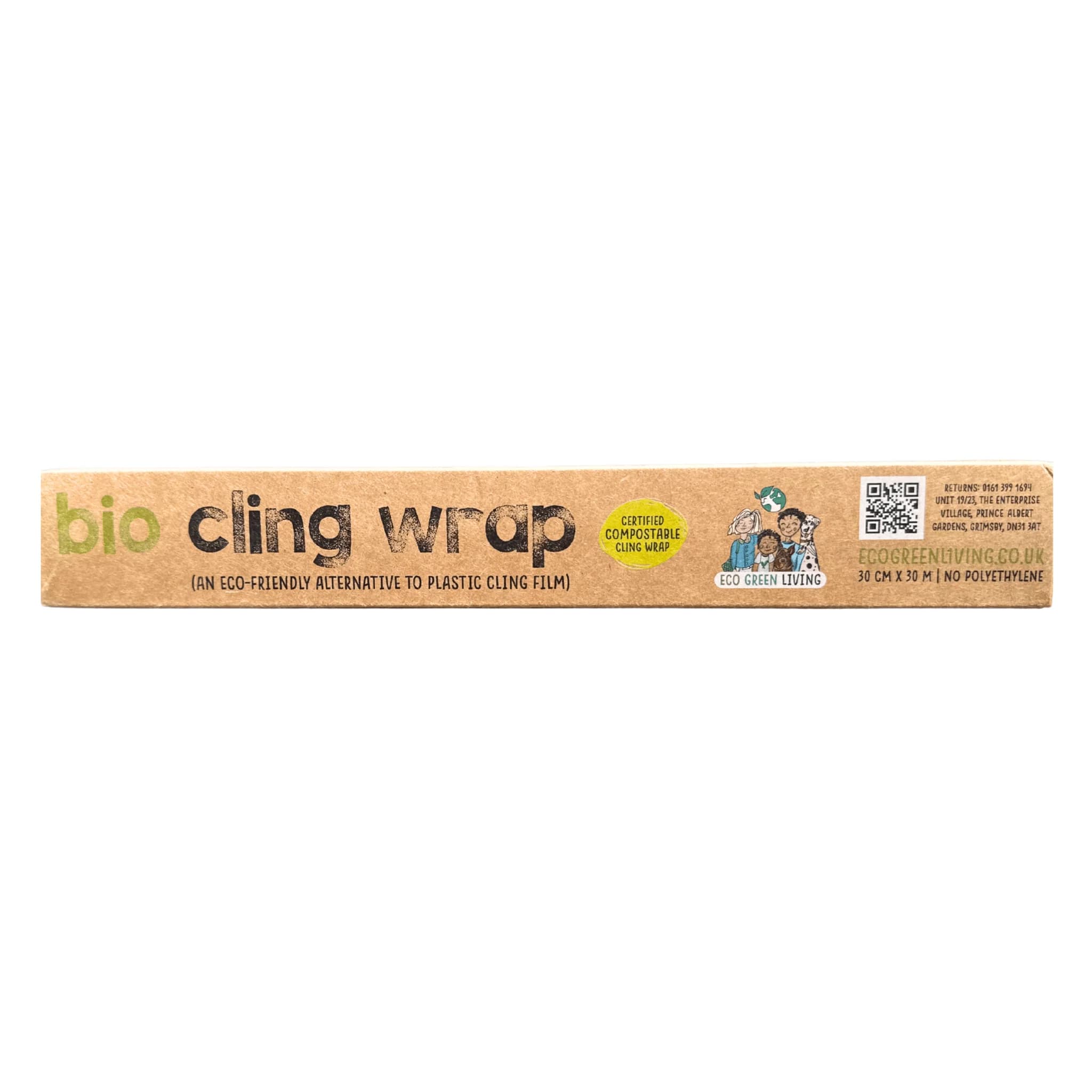 Compostable Cling Film - Zero Plastic - Recycled Packaging - 1 x 30m roll