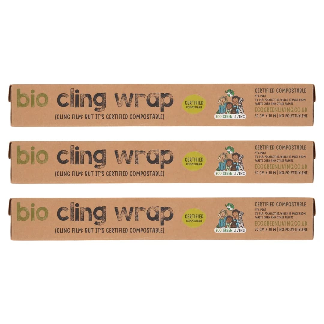 Compostable Cling Film — 3 Rolls (30cm x 30m) – image 1