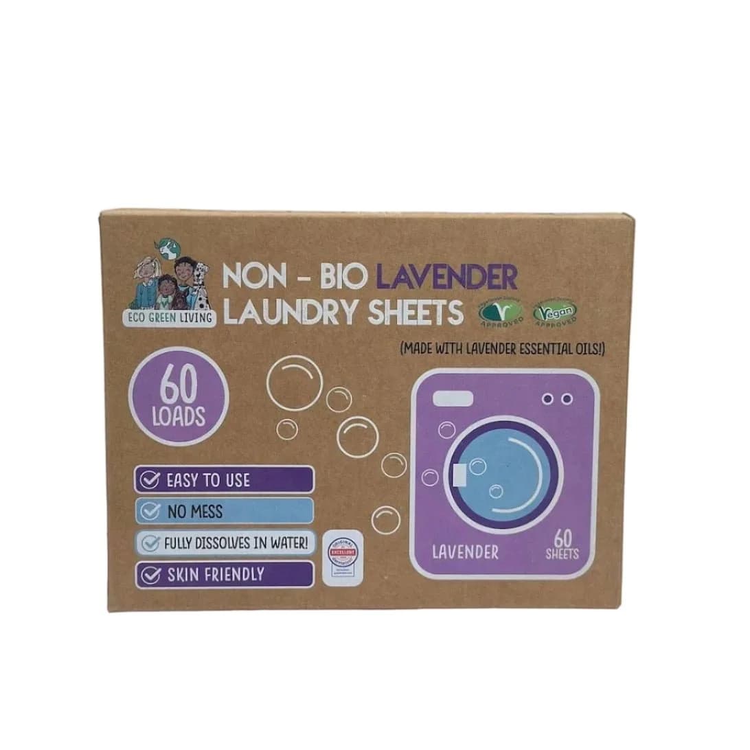Non-Bio Laundry Detergent Sheets x 60 (Lavender) Eco Green Living