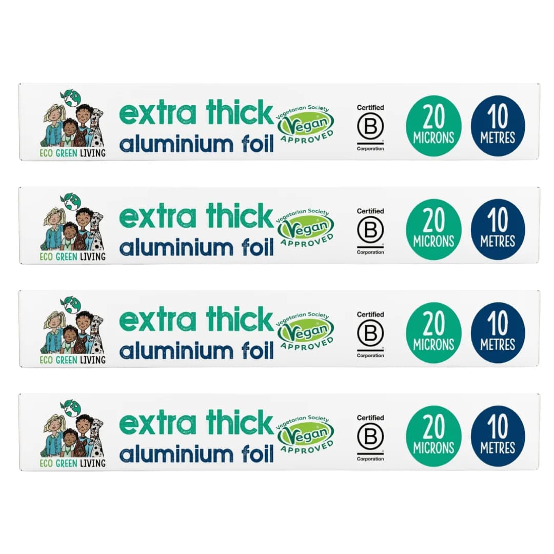 Recycled Aluminium Foil — 4 Rolls (30cm x 10m) – image 1