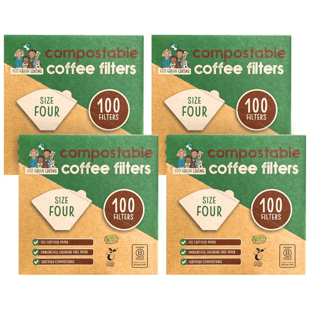 Coffee Filter: Size 4 (4 packs) - EcoGreenLiving