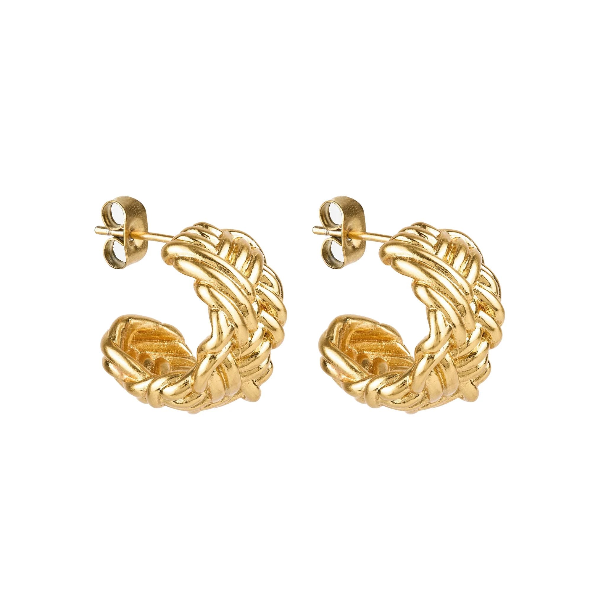 Herringbone Hoops
