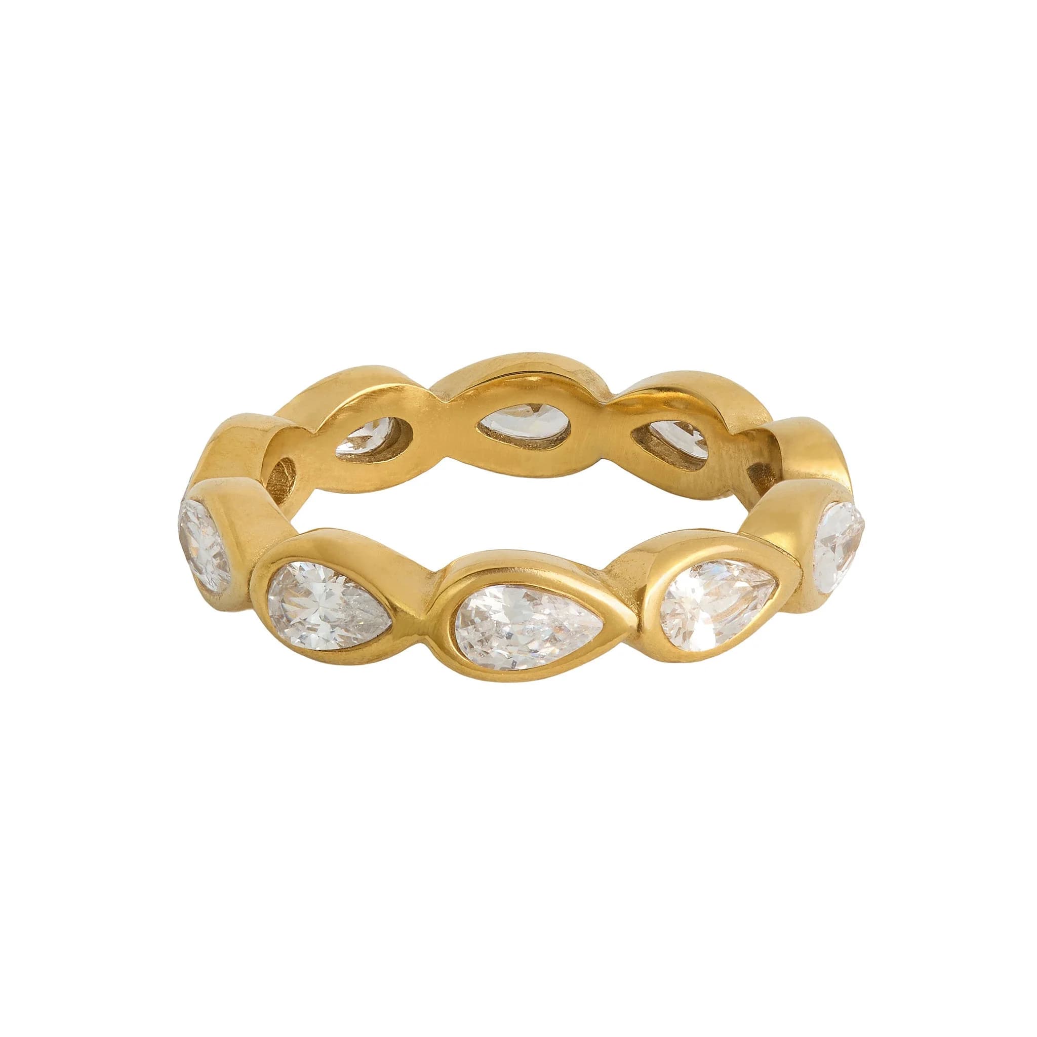 Pear Drop Eternity Ring