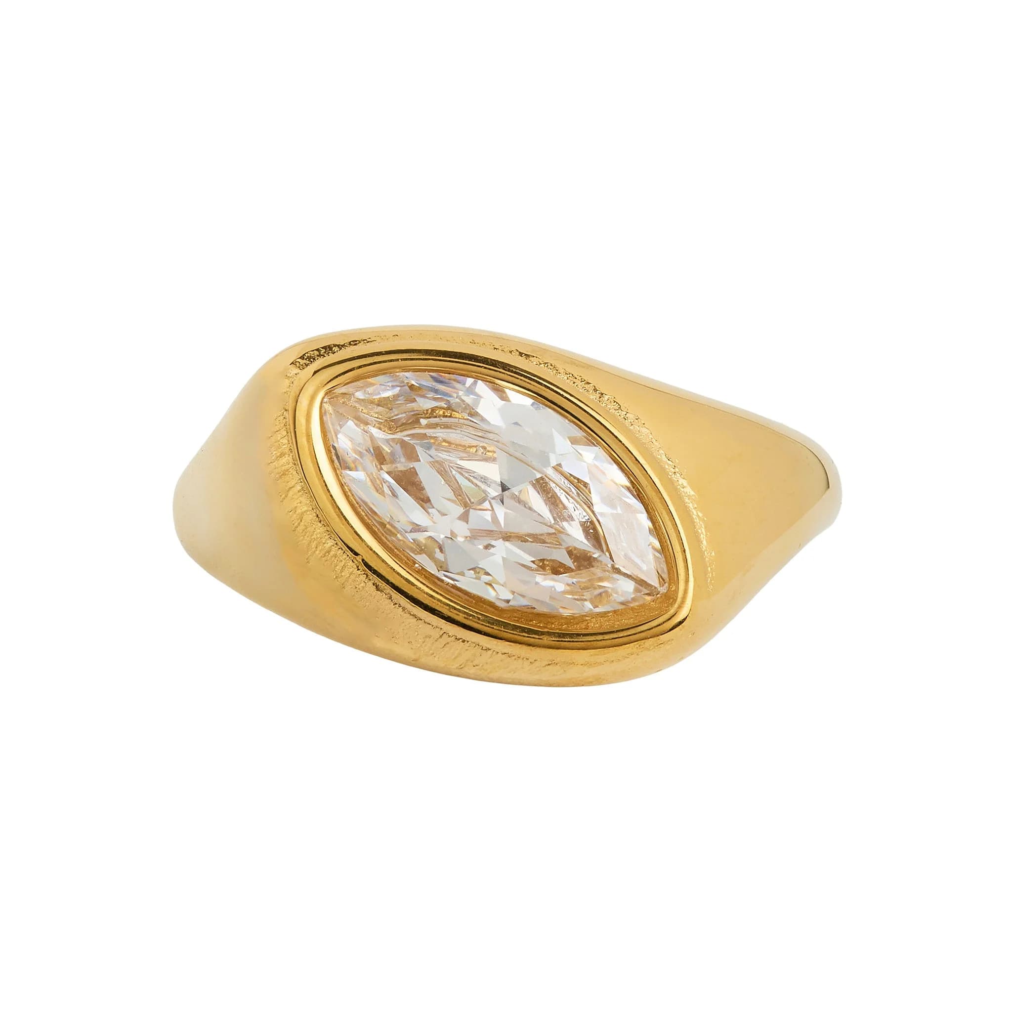 Pear Drop Signet Ring