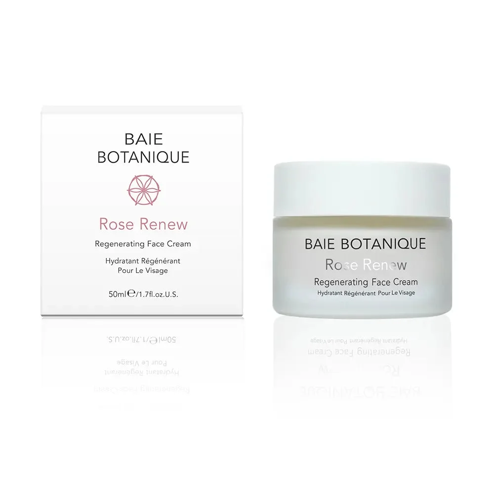 Rose Renew Face Cream Moisturiser Baie Botanique 50ml