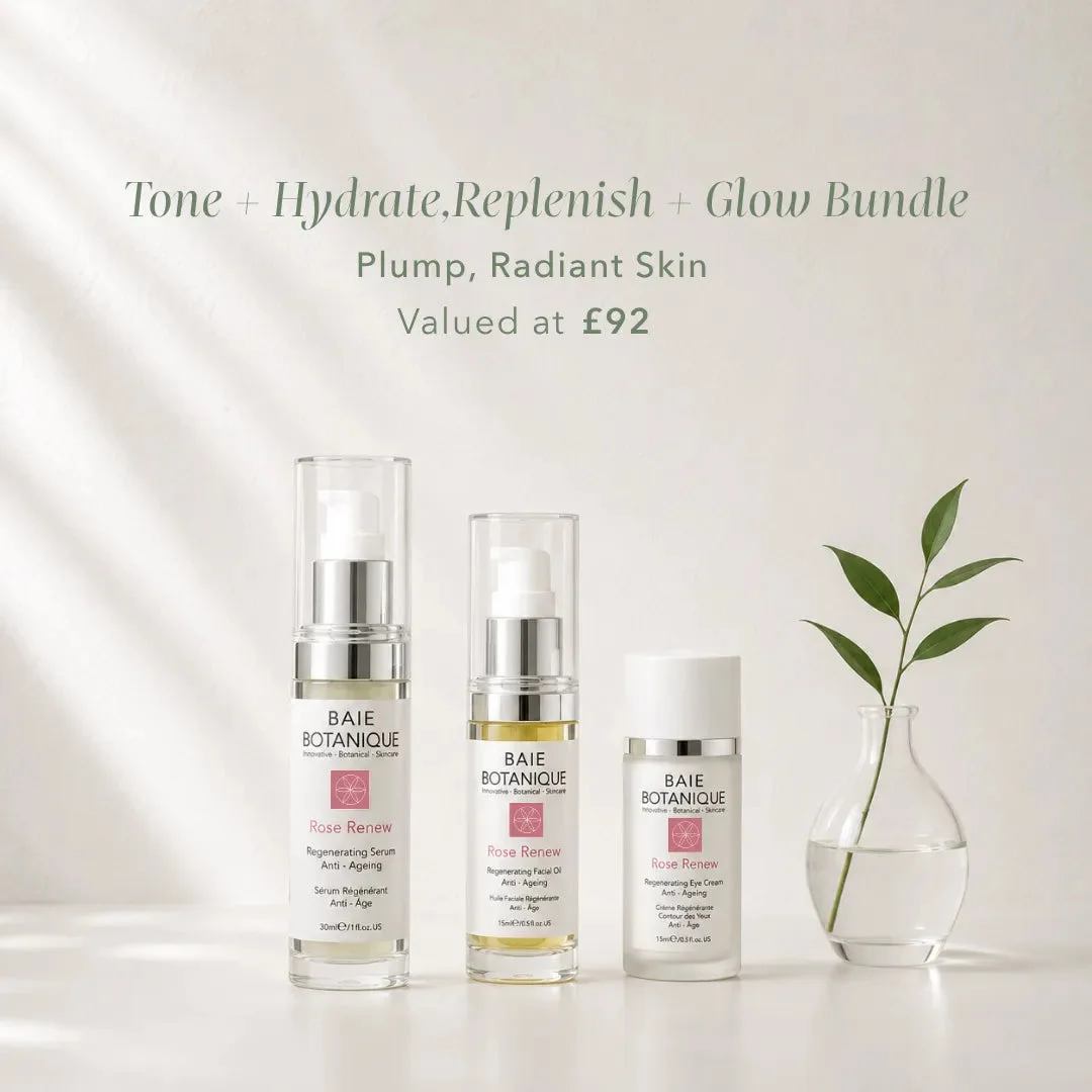 Tone + Hydrate, Replenish + Glow Bundle
