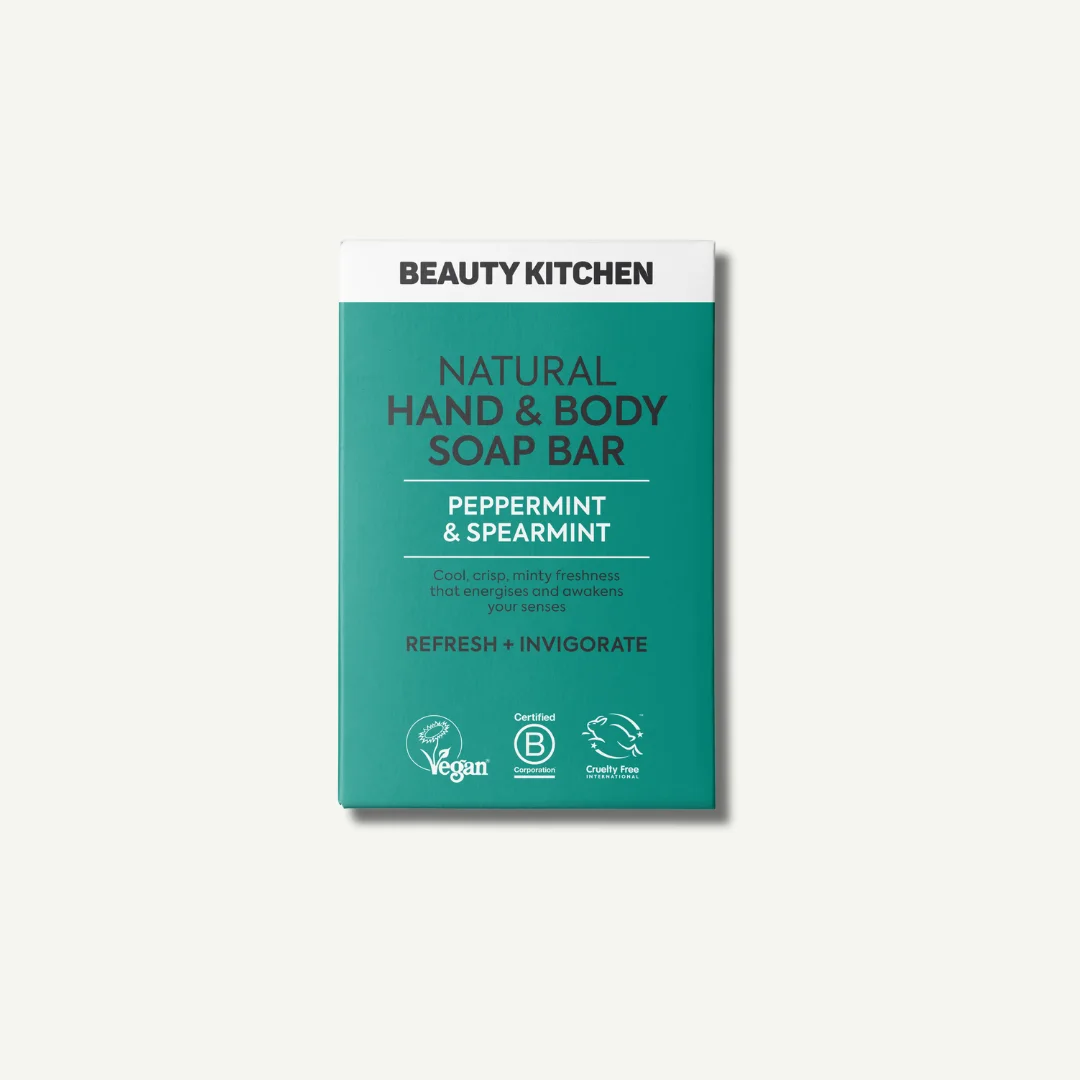 Natural Hand & Body Soap Bar Peppermint & Spearmint 100g – image 1