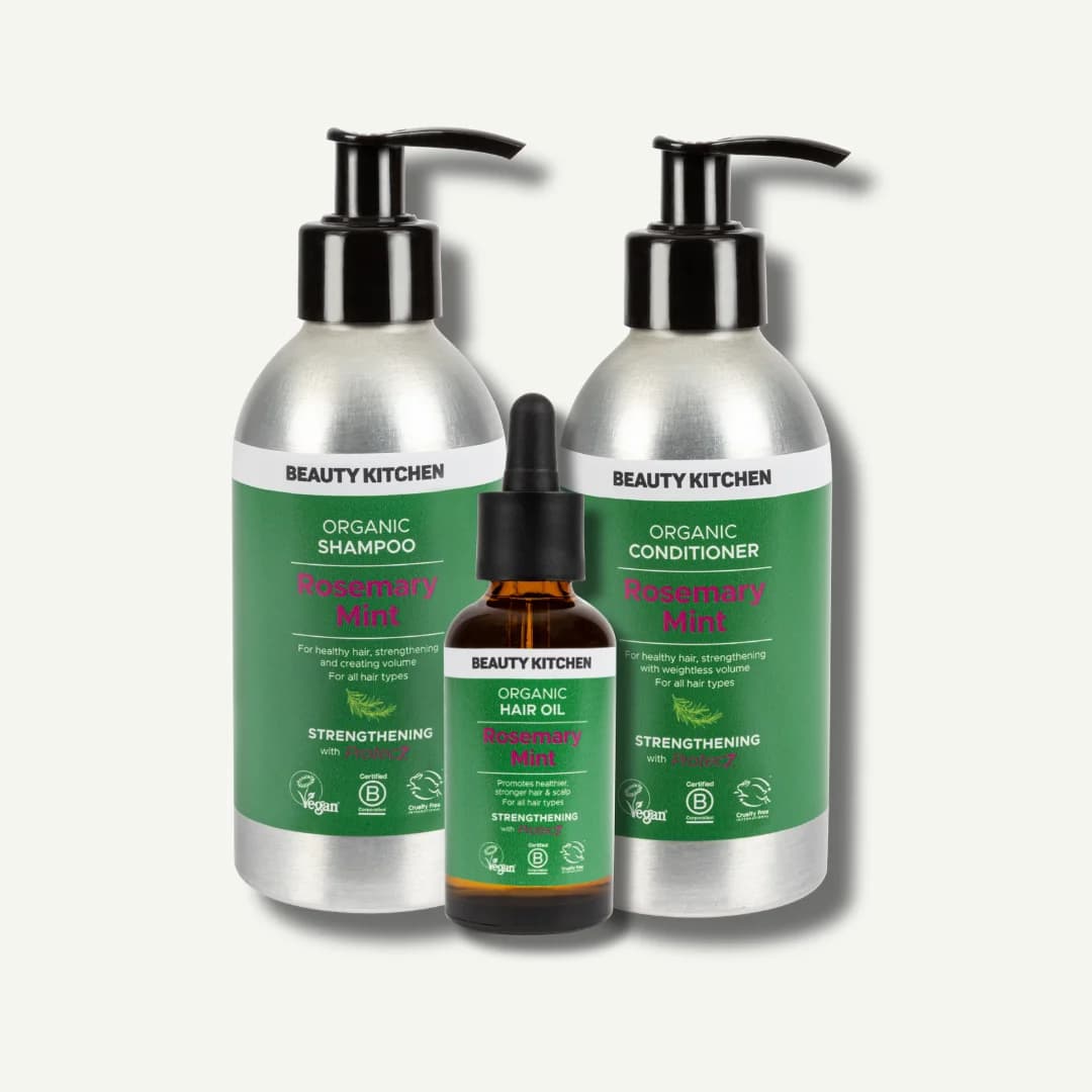 Rosemary Mint Organic Hair Strengthening Kit